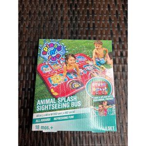 Animal Splash Outdoor Sightseeing Bus Sprinkler Play for 18m + keep kids cool